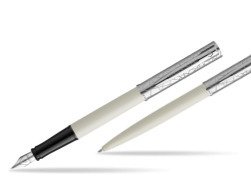 Waterman Fountain Pen + Ballpoint Pen Allure Deluxe White