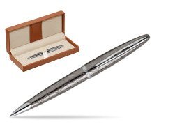 Waterman Carène Contemporary Gunmetal Ballpoint Pen ST  in classic box brown