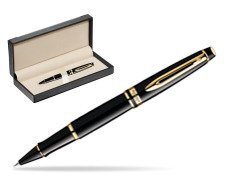 Waterman Expert Black GT Rollerball pen  in classic box  black