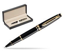 Waterman Expert Black GT Rollerball pen  in classic box  pure black