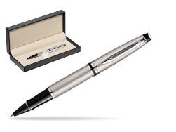 Waterman Expert Stainless Steel CT Rollerball pen  in classic box  pure black