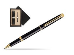 Waterman Hémisphère Black GT Rollerball pen  single wooden box  Black Single Ecru