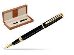Waterman Exception Slim Black GT Fountain pen  in classic box brown