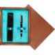 Single Wooden Box Mahoń Turquoise Single Wooden Box Mahoń Turquoise
