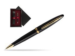 Waterman Carène Black Sea GT Ballpoint pen  single wooden box  Black Single Maroon
