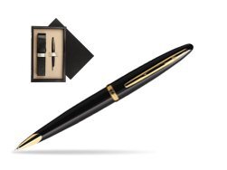 Waterman Carène Black Sea GT Ballpoint pen  single wooden box  Black Single Ecru