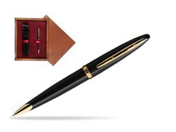Waterman Carène Black Sea GT Ballpoint pen in single wooden box Mahogany Single Maroon