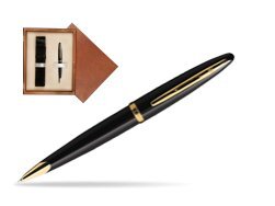 Waterman Carène Black Sea GT Ballpoint pen in single wooden box  Mahogany Single Ecru