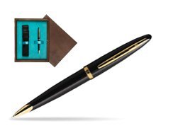 Waterman Carène Black Sea GT Ballpoint pen in single wooden box  Wenge Single Turquoise 