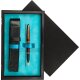 Single Wooden Box Black Turquoise