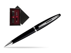 Waterman Carène Black Sea ST Ballpoint pen  single wooden box  Black Single Maroon