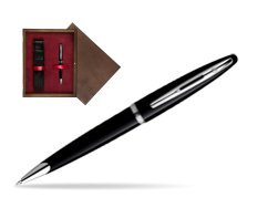 Waterman Carène Black Sea ST Ballpoint pen in single wooden box  Wenge Single Maroon