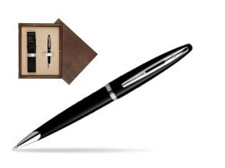 Waterman Carène Black Sea ST Ballpoint pen in single wooden box  Wenge Single Ecru