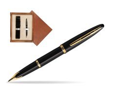 Waterman Carène Black Sea GT Fountain pen in single wooden box  Mahogany Single Ecru
