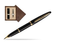 Waterman Carène Black Sea GT Fountain pen in single wooden box  Wenge Single Ecru