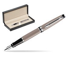 Waterman Expert Taupe CT Fountain pen  in classic box  pure black