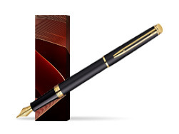 Waterman Hémisphère Matt Black GT Fountain pen in cover Lined