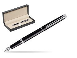 Waterman Hémisphère Black CT Fountain pen  in classic box  pure black