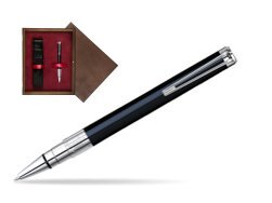 Waterman Perspective Black CT Ballpoint pen in single wooden box  Wenge Single Maroon