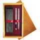Double wooden box Honey Double Maroon Double wooden box Honey Double Maroon