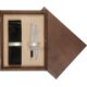 Double Wooden Box Wenge Ecru Double Wooden Box Wenge Ecru