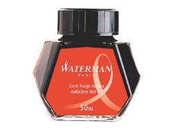 Waterman ink in bottle red