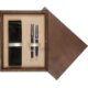 Double Wooden Box Wenge Ecru Double Wooden Box Wenge Ecru