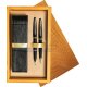 Double wooden box Honey Double Ecru