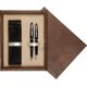 Double Wooden Box Wenge Ecru Double Wooden Box Wenge Ecru