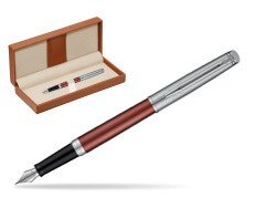 Waterman Hemisphere Privée Rose Cuivré Fountain Pen  in classic box brown