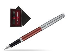 Waterman Hemisphere Privée Rose Cuivré Fountain Pen  single wooden box  Black Single Maroon