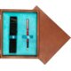 Single Wooden Box Mahoń Turquoise Single Wooden Box Mahoń Turquoise