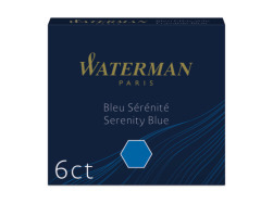 Waterman international ink cartridges 6 pcs. Blue.