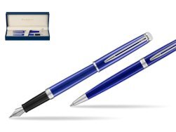 Waterman Fountain Pen + Ballpoint Pen Hémisphère 2018 Bright Blue CT