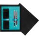 Double Wooden Box Black Turquoise
