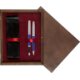 Double Wooden Box Wenge Maroon Double Wooden Box Wenge Maroon