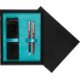 Double Wooden Box Black Turquoise Double Wooden Box Black Turquoise