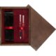Double Wooden Box Wenge Maroon Double Wooden Box Wenge Maroon