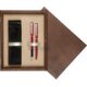 Double Wooden Box Wenge Ecru Double Wooden Box Wenge Ecru