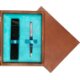 Single Wooden Box Mahoń Turquoise Single Wooden Box Mahoń Turquoise