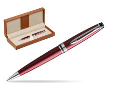 Waterman Ballpoint Pen Expert Dark Red CT  in classic box brown