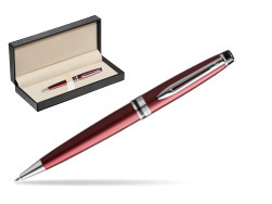 Waterman Ballpoint Pen Expert Dark Red CT  in classic box  pure black