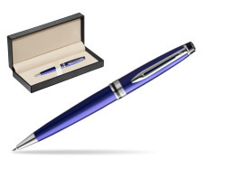 Waterman Ballpoint Pen Expert Navy Blue CT  in classic box  pure black
