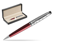 Waterman Ballpoint Expert DeLuxe Dark Red CT  in classic box  black