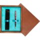 Single Wooden Box Mahoń Turquoise Single Wooden Box Mahoń Turquoise