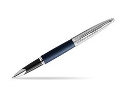 Waterman Rollerball Pen Carene Leather Navy Blue CT