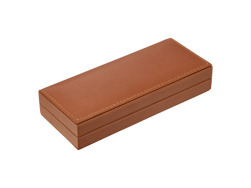 Classic leather box - brown