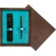 Single Wooden Box Wenge Turquoise Single Wooden Box Wenge Turquoise