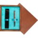Single Wooden Box Mahoń Turquoise Single Wooden Box Mahoń Turquoise
