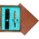 Single Wooden Box Mahoń Turquoise Single Wooden Box Mahoń Turquoise